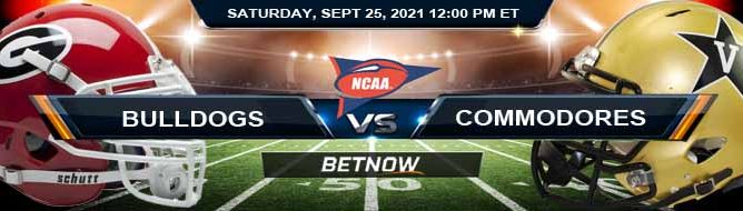 Georgia Bulldogs vs Vanderbilt Commodores 09-25-2021 Top Betting Forecast for Week 4