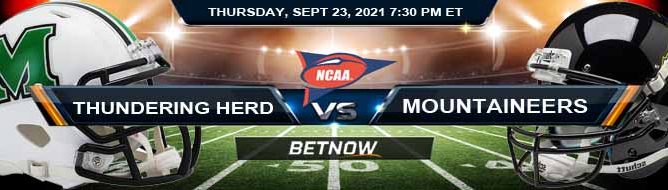 First Match of Week 4 NCAAF 2021's Betting Tips Marshall Thundering Herd vs Appalachian State Mountaineers 09-23-2021