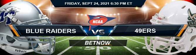 Top Predictions for Friday Night's Middle Tennessee Blue Raiders vs Charlotte 49ers 09-24-2021 Game