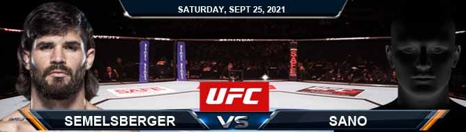 UFC 266 Semelsberger vs Sano 09-25-2021 Spread Forecast and Picks